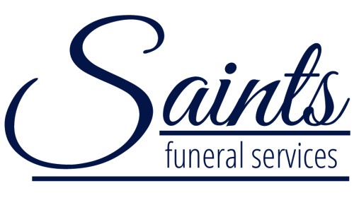 The logo for Saints Funeral Services