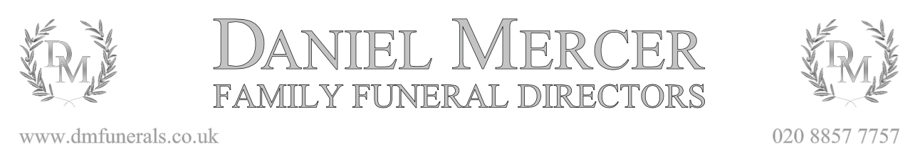 The logo for Daniel Mercer Family Funeral Directors