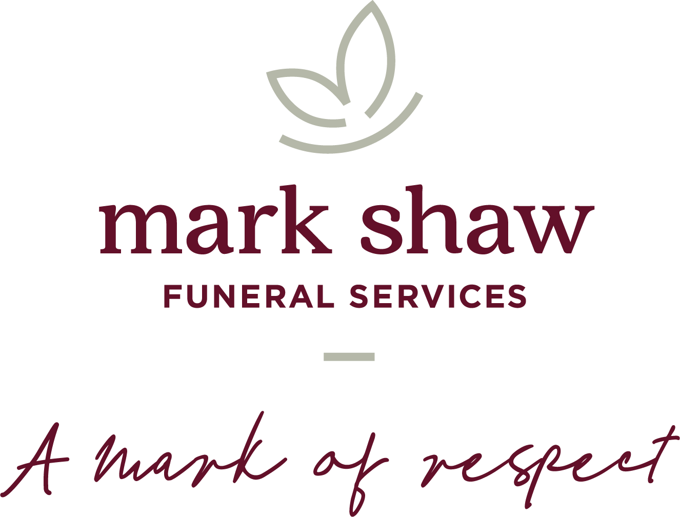 The logo for Mark Shaw Funeral Services Ltd