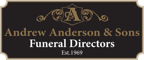 The logo for Andrew Anderson & Sons Funeral Directors, Callander