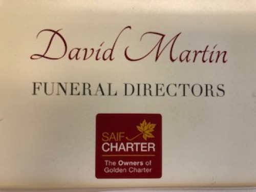 The logo for David Martin Funeral Directors