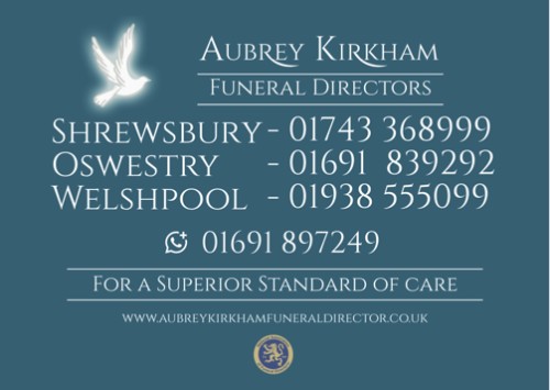 The logo for Aubrey Kirkham Funeral Directors
