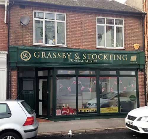 The logo for Grassby & Stockting Funeral Service