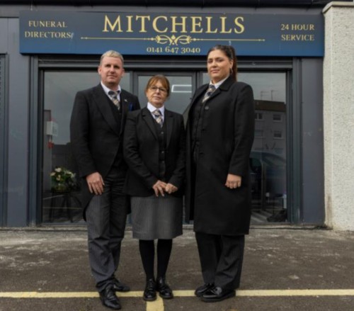 The logo for Mitchells Funeral Directors Ltd