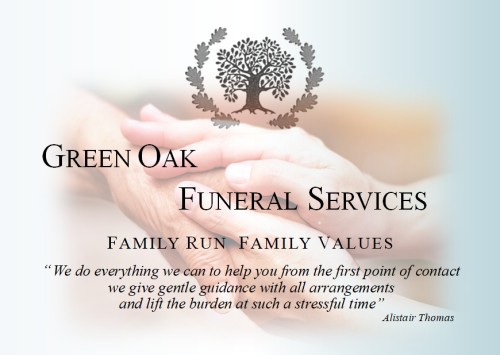 The logo for Green Oak Funeral Services