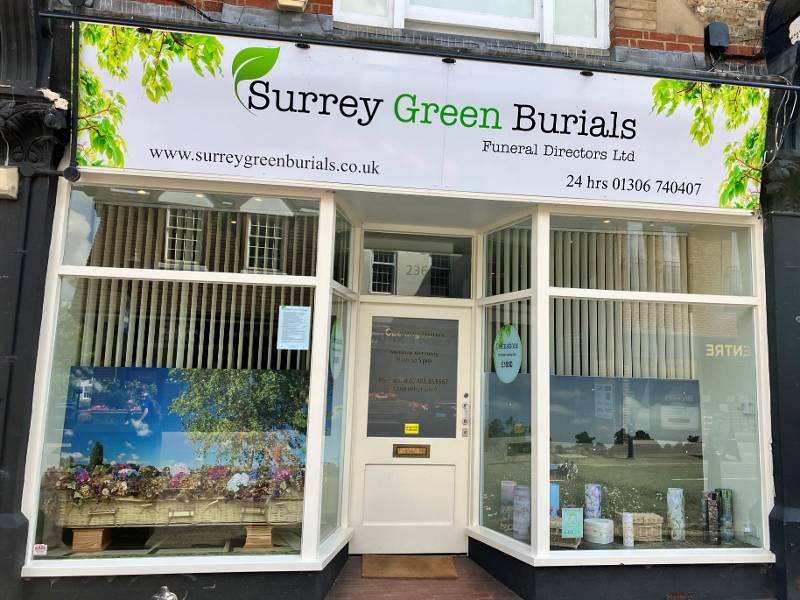 Find out more about Surrey Green Burials Funeral Directors ltd