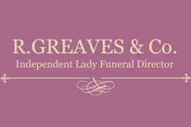 The logo for R. Greaves & Co Independent Lady Funeral Director