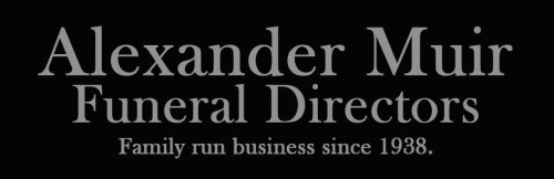 The logo for Alexander Muir Funeral Directors