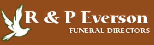 The logo for R & P Everson Family Funeral Directors