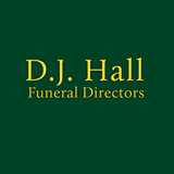 The logo for D J Hall Funeral Directors